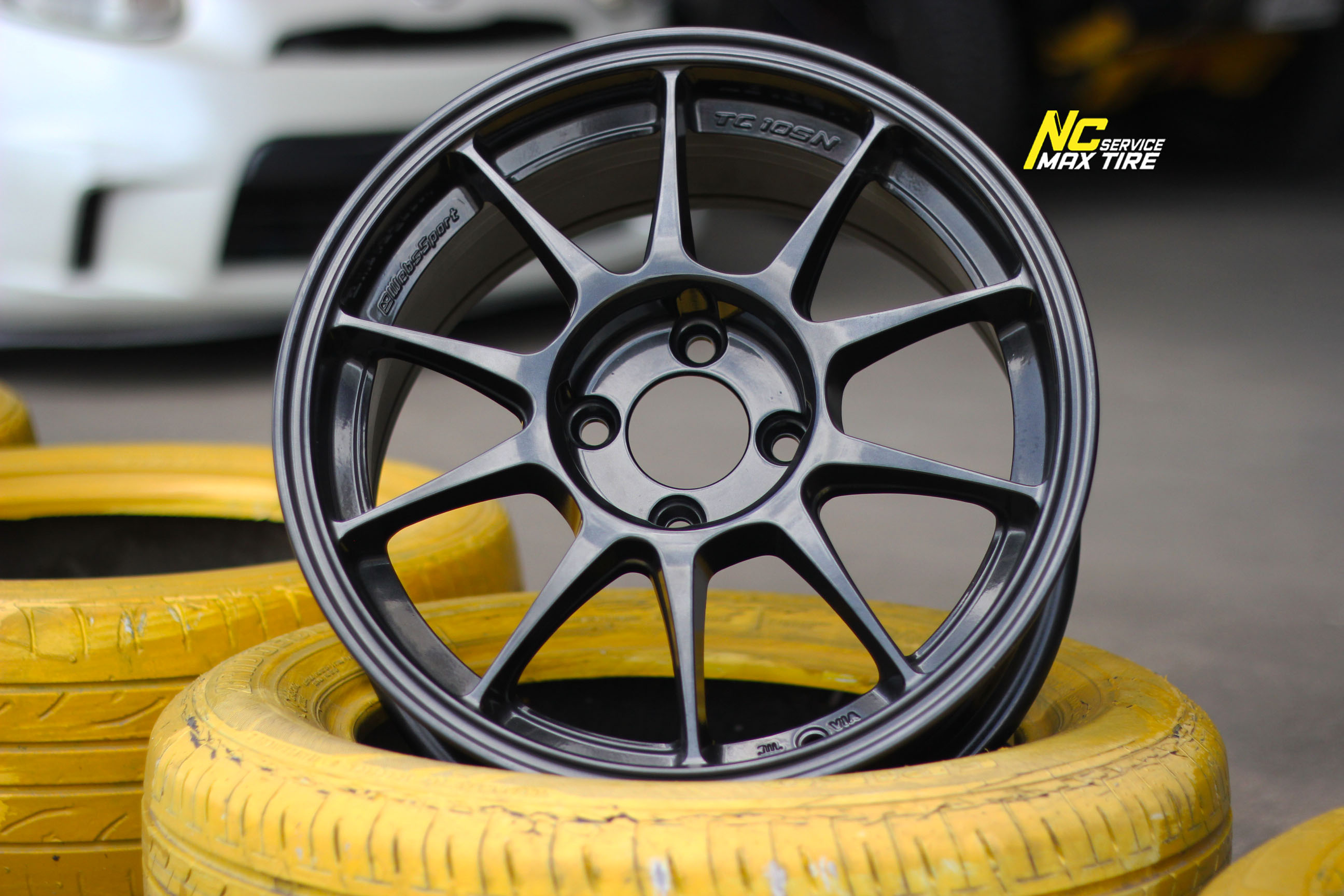 ล้อแม็กขอบ15 / WedsSport / TC105N / 15x7.0 4H100 ET35 / ล้อแม็กสีเทากัล