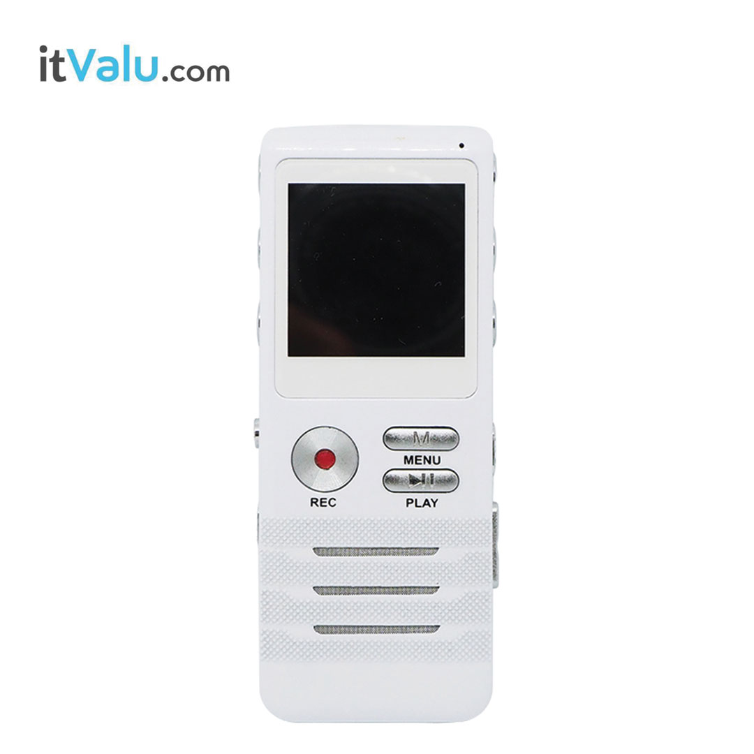 เครื่องบันทึกเสียง รุ่น K6 Voice Recorder จอแสดงผล TFT 1.1 นิ้ว ความจุ 8 GB ขนาด : 9.2 x 3.5 x 1.2 cm