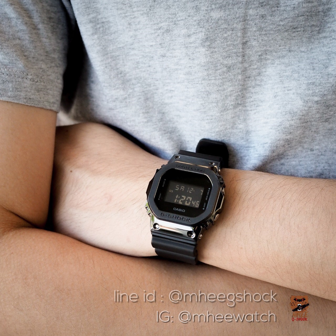 ยักษ์เล็ก Metal Face All Black GM-5600B-1 หายากมาก