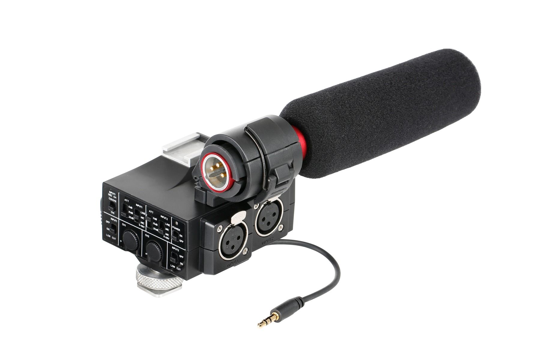 Saramonic MixMic มิกเซอร์รวมเสียงไมโครโฟน XLR 2 ช่อง พร้อมไมโครโฟนช็อตกัน SR-NV5