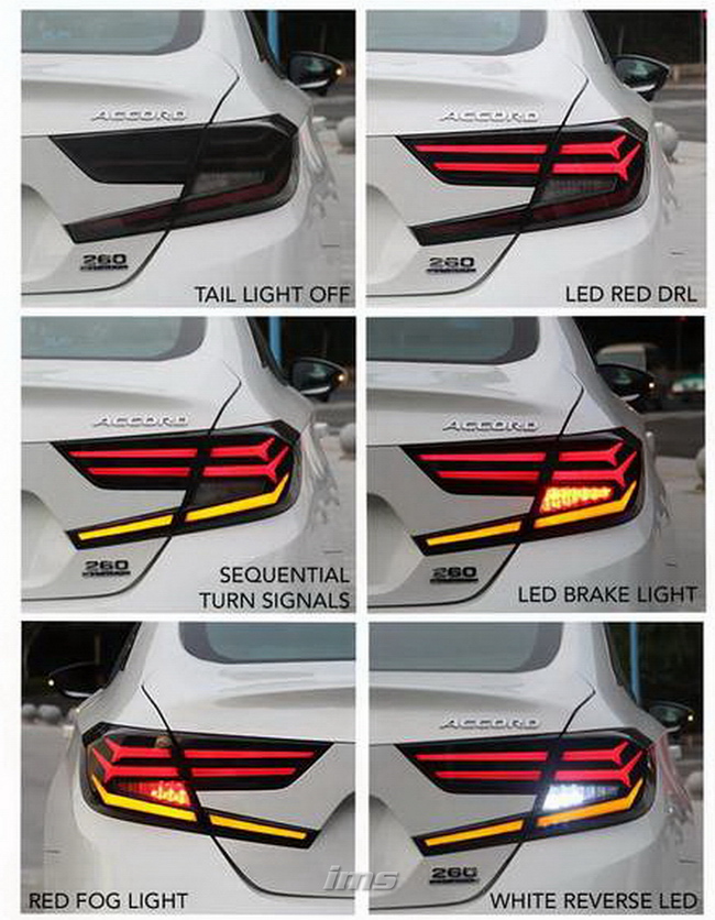 โคมไฟท้าย Accord G10 X-WING (FishBone Style) 2019-2021