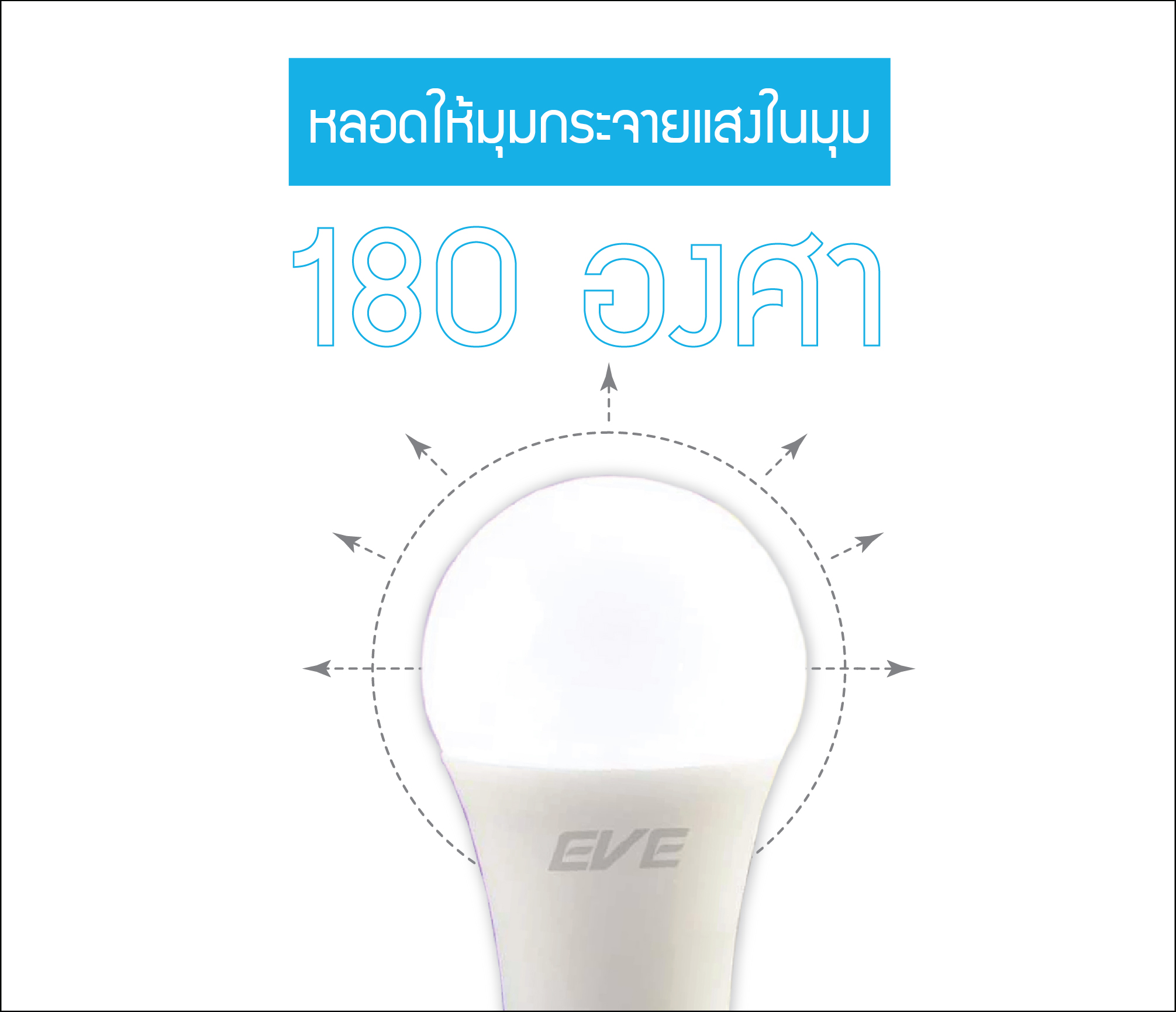 LED A60 Dimmable bulb 9W Daylight หลอดแอลอีดี A60 หรี่แสงได้ ใช้ร่วมกับสวิตซ์ดิม ขนาด 9 วัตต์ แสงขาวเดย์ไลท์