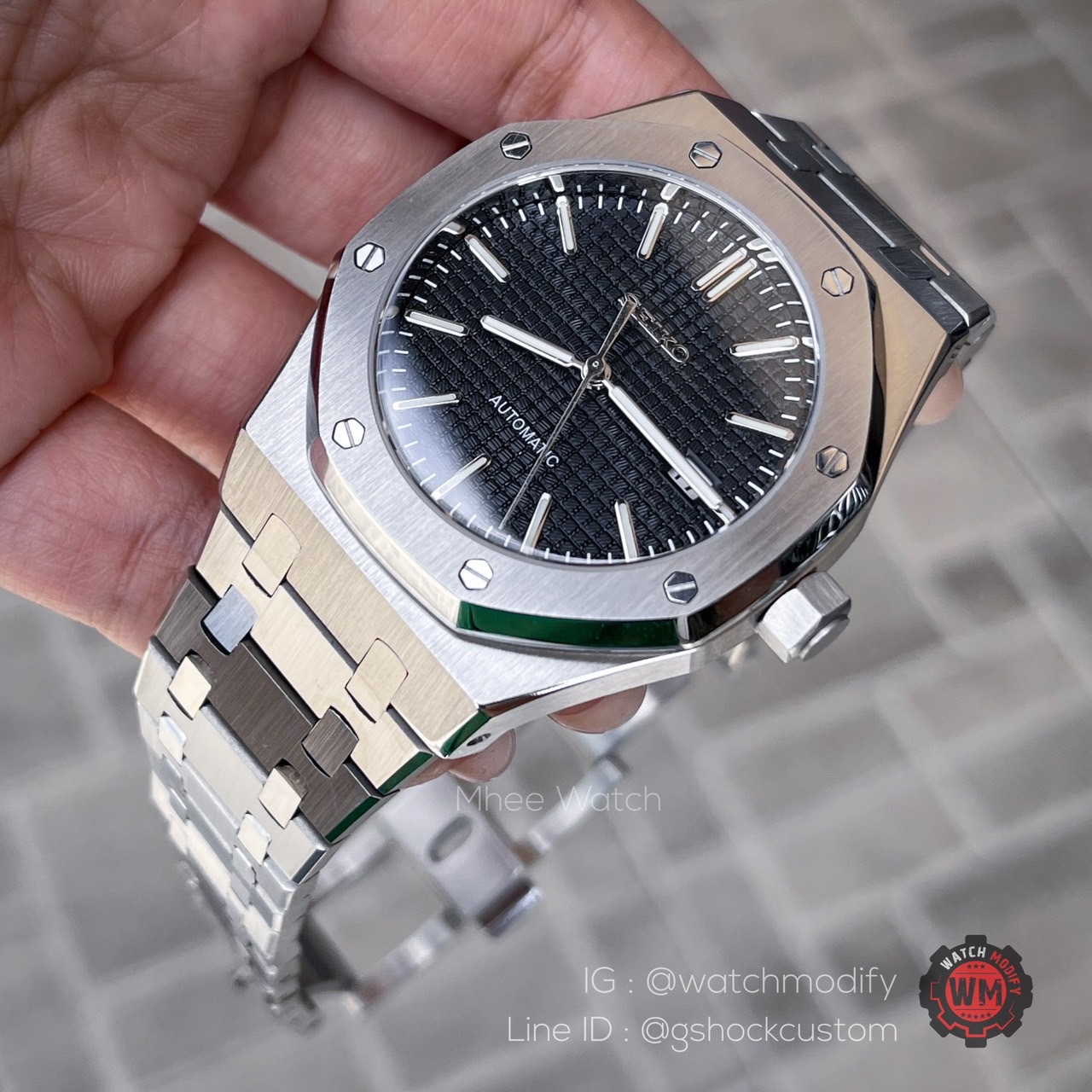 AP OAK NH35 A MOD フロステッド カスタム AP OAK NH35 A MOD フロステッド カスタム Custom seiko mod