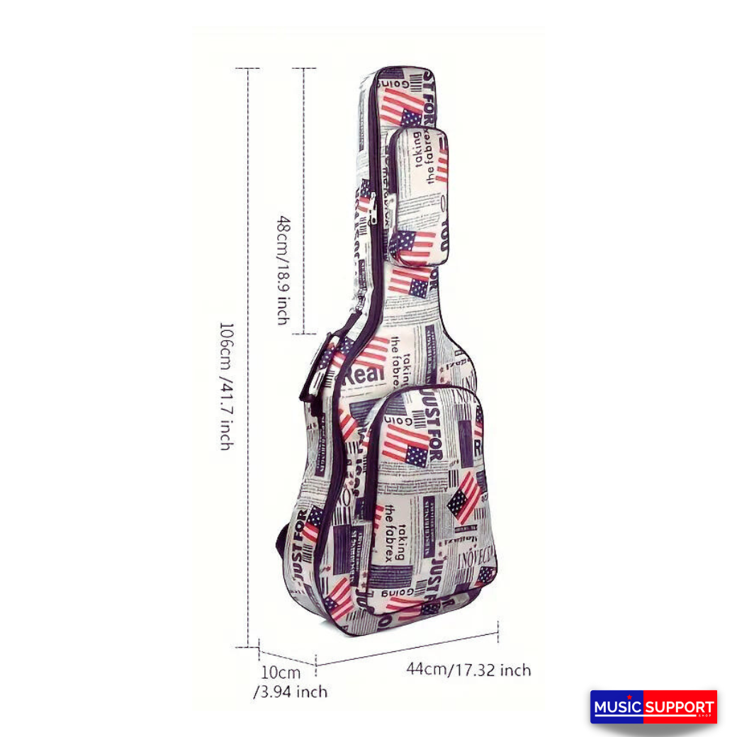 THE ORBIT กระเป๋ากีตาร์โปร่ง ลายธงชาติอเมริกา