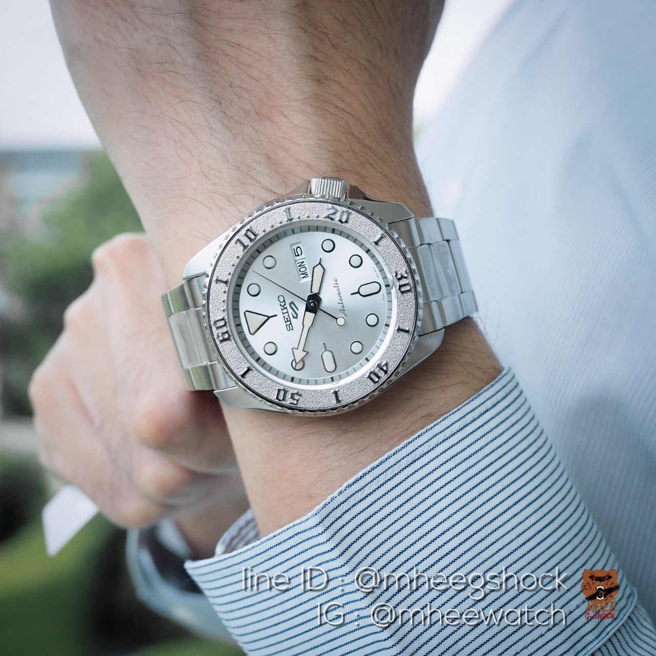 New Seiko5 Sports Silver Automatic