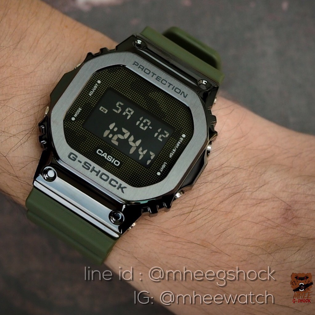 G-Shock Gm-5600B-3DR เขียวทหาร