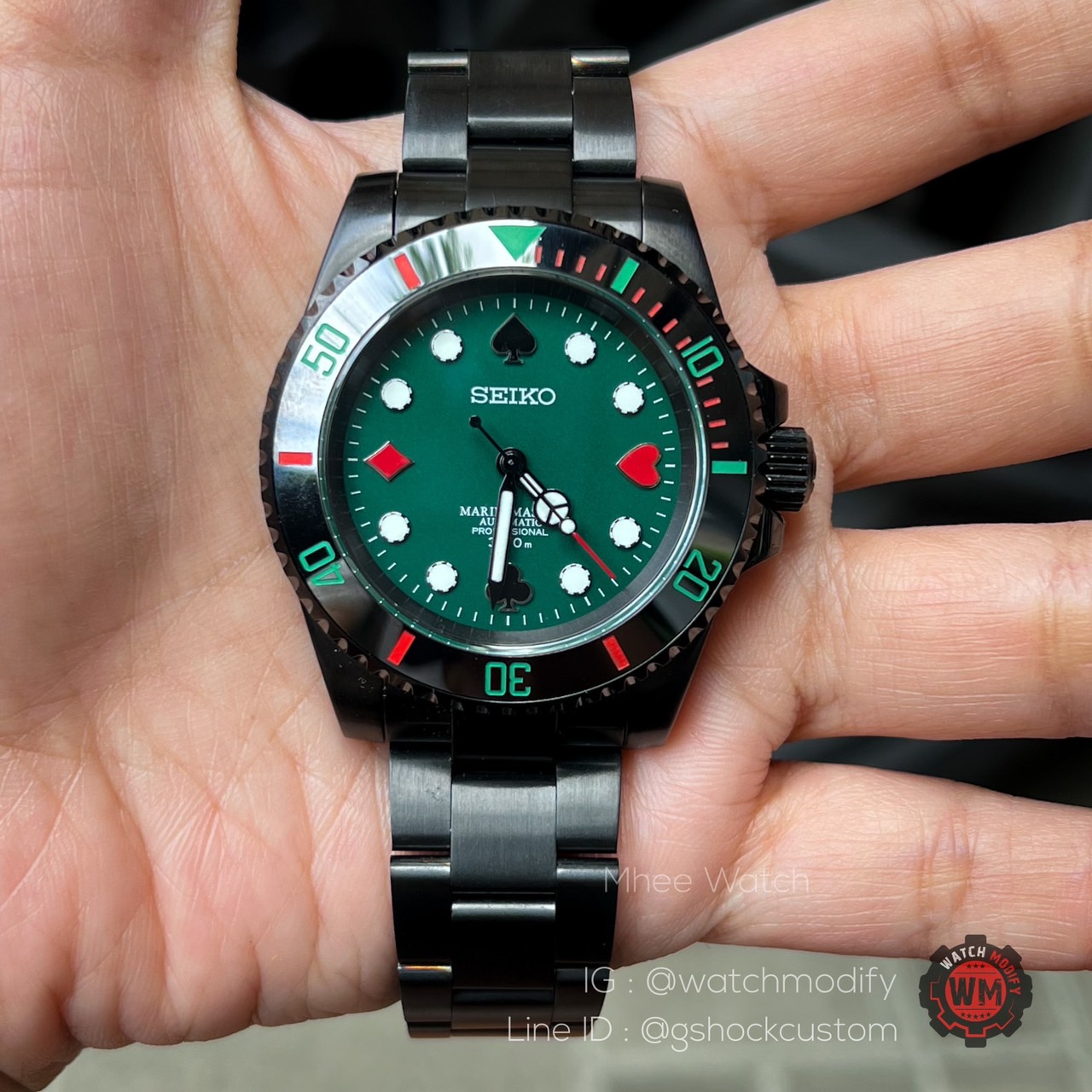 Seiko Modified Black Venom Poker Dial Special Edition