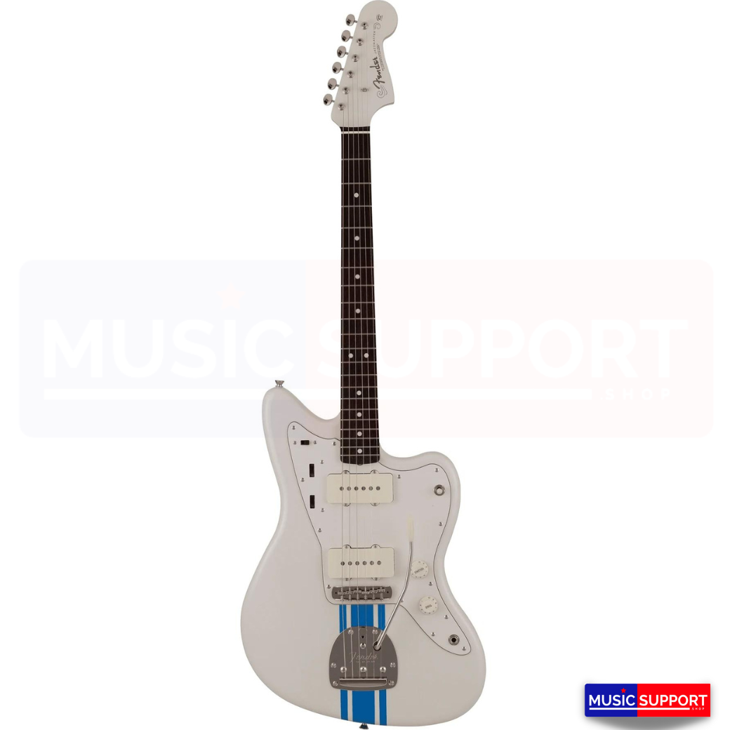 กีตาร์ไฟฟ้า FENDER 2023 COLLECTION, MADE IN JAPAN TRADITIONAL 60S JAZZMASTER, OLYMPIC WHITE WITH BLUE COMPETITION STRIPE