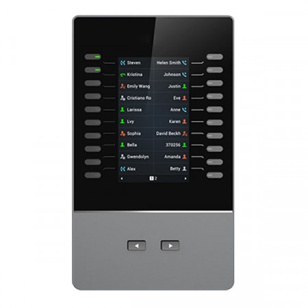 Grandstream GBX20 Extension Module, 4.3 inch (272x480) TFT color LCD, 20 per page, BLF, call park /pick-up, speed-dial, presence, intercom