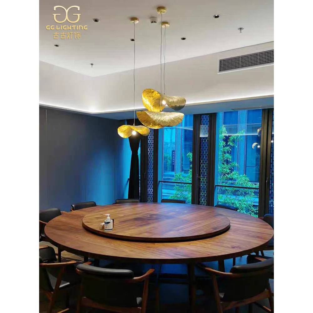 CT200A192 SOTMIA Chandelier Chinese style โคมไฟสีทอง โคมไฟระย้าโถงบรรได Chandelier แชนเดอเรียยาว Lamp