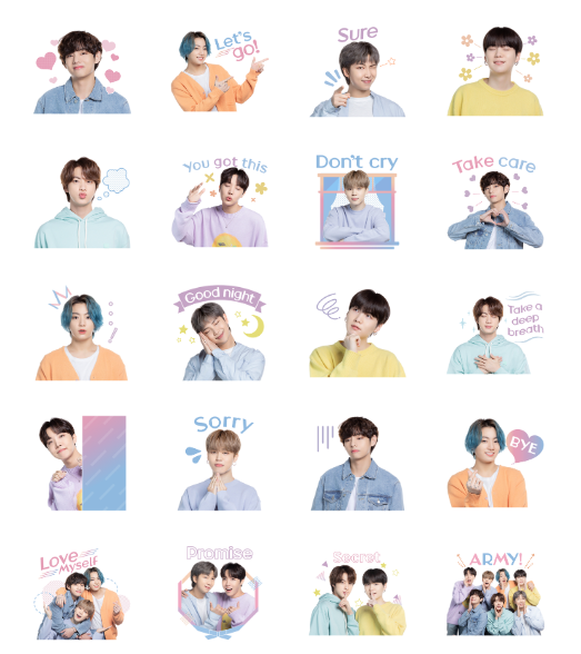 ขายสติกเกอร์ไลน์ BTS "LOVE MYSELF" 2