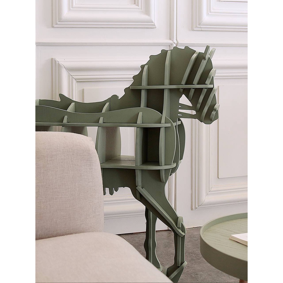 CT139D059 ZEITAKU ชั้นวางหนังสิอ ชั้นวางหนังสือม้า ชั้นวางหนังสือไม้ ของตกแต่งบ้าน