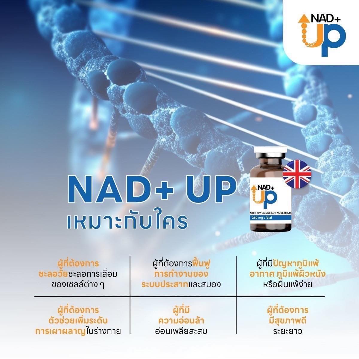 NAD+ UP สูตร Premium ชะลอวัย