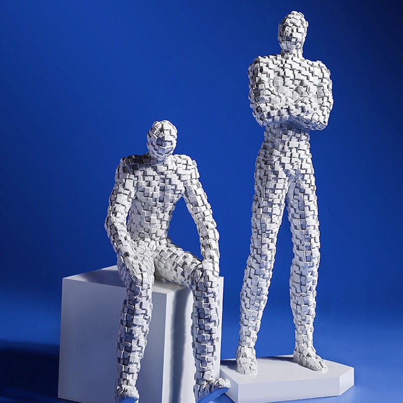 C1009B034 FAMITOSS ของแต่งห้อง รูปปั้นคน โมเดลคน เรซิ่นตกแต่ง ของตกแต่ง ของตกแต่งโต๊ะทำงาน home decoration model