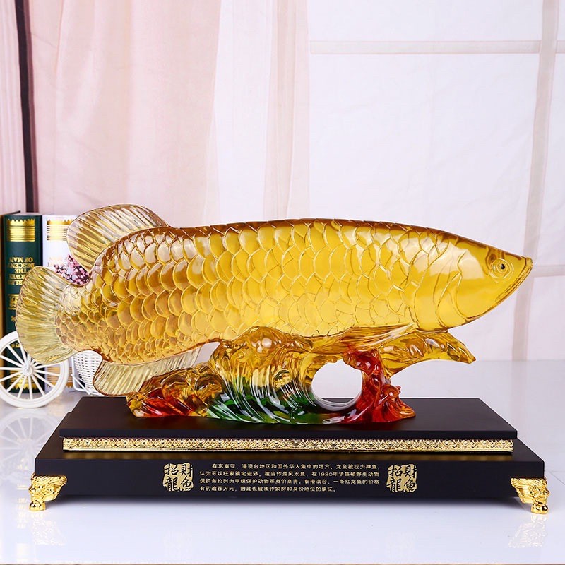 C1020B021 HAOYUN ปลาค้าขาย ธุรกิจเฮงเฮง ของตกแต่งบ้าน ของมงคล ของขวัญมงคล ของตั้งโต๊ะ ของตั้งโชว์ ค้าขายดี ร่ำรวย