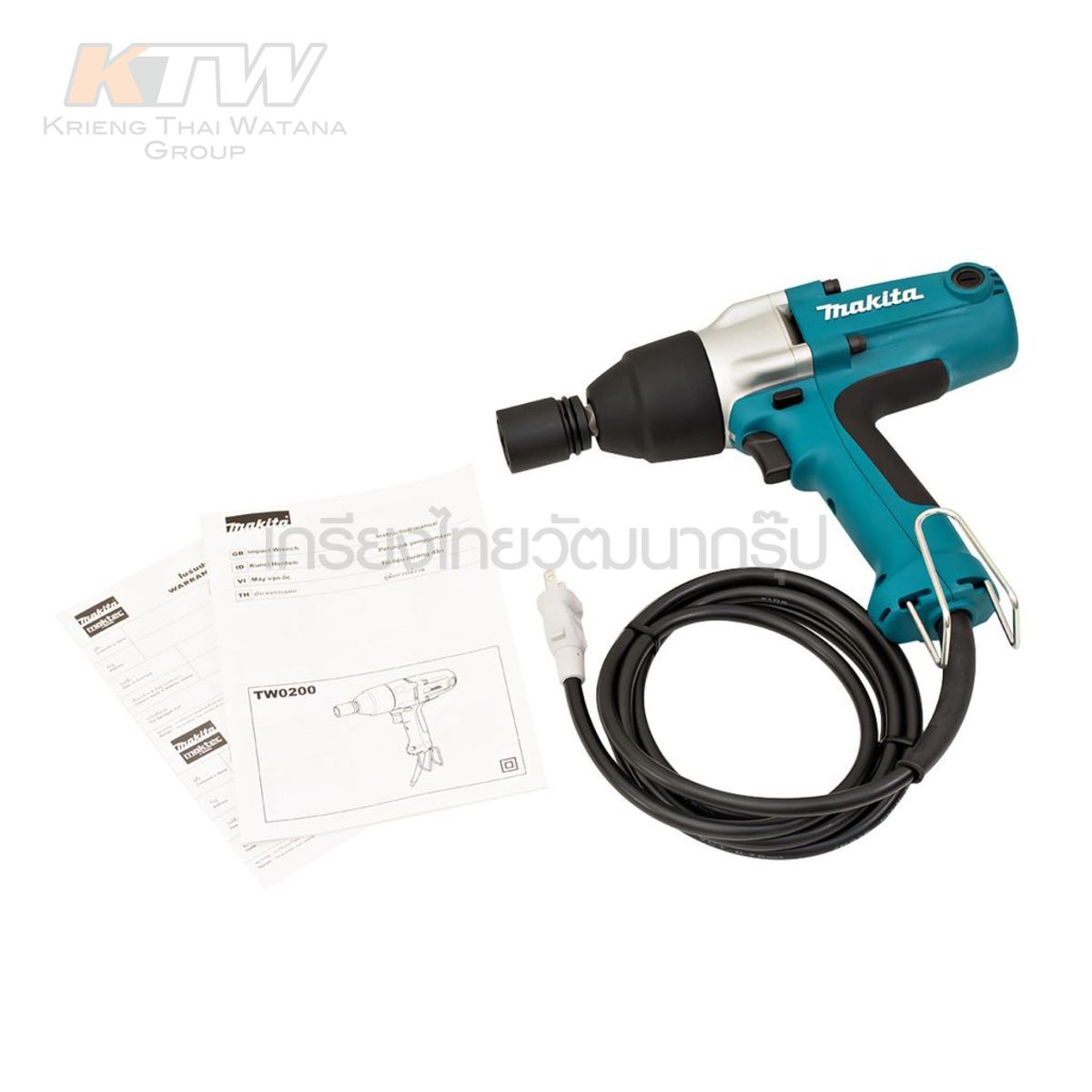 MAKITA เครื่องขันน๊อตไฟฟ้า SQ ขนาด 1/2นิ้ว แรงบิดสูงสุด 200 NM และ 350 NM รุ่น TW0200 และ TW0350