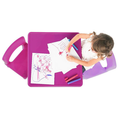 Tot Tutors 2-in-1 Construction Table and 2 Chairs Set โต๊ะต่อเลโก้ แถมตัวต่อ 100 ชิ้น