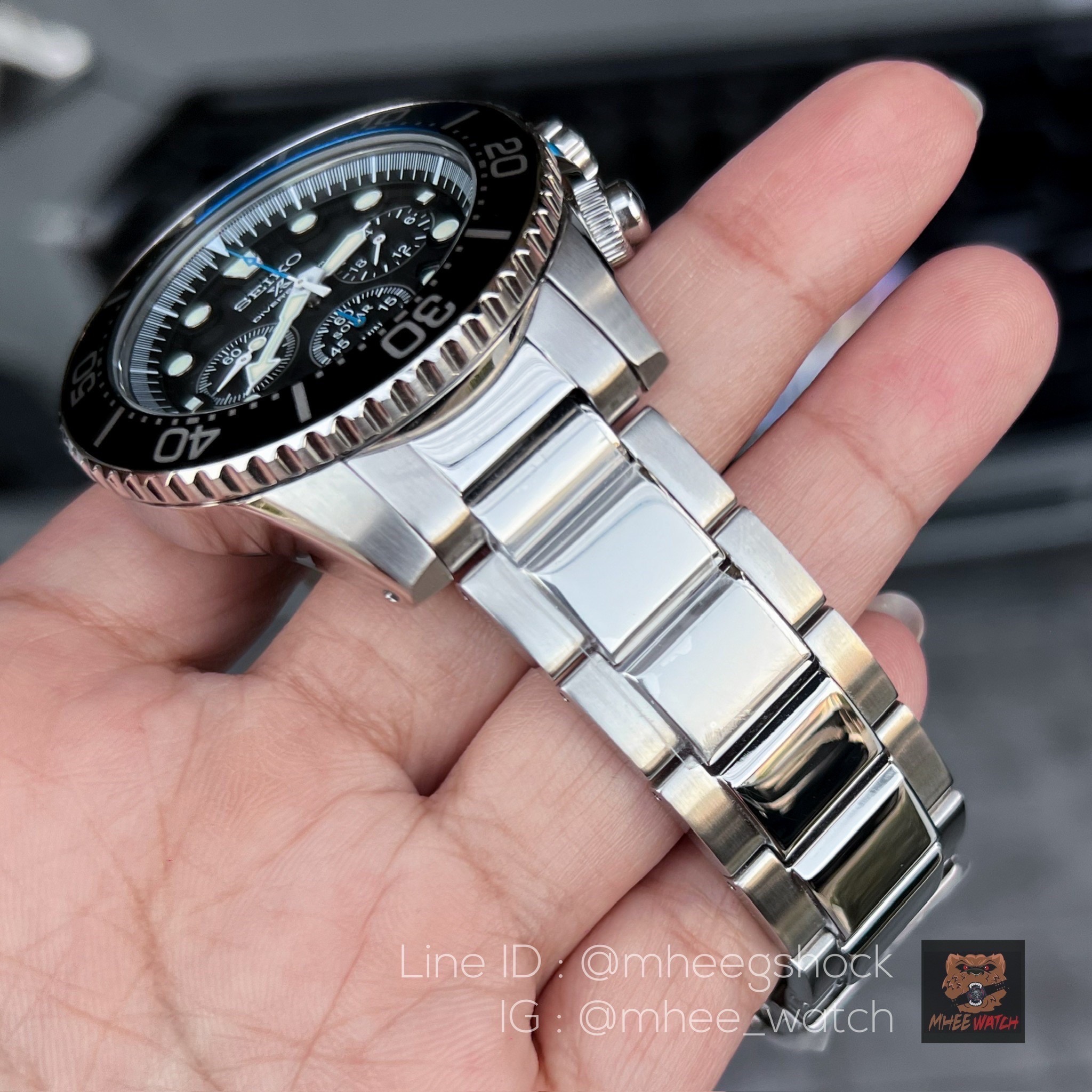 SEIKO Solar Chronograph Diver's 200m Men's Watch รุ่น SSC