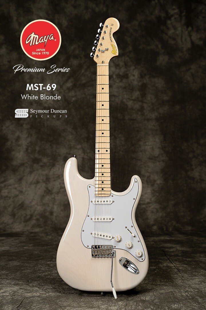Maya MST-69 กีต้าร์ไฟฟ้า ทรง Start สี White