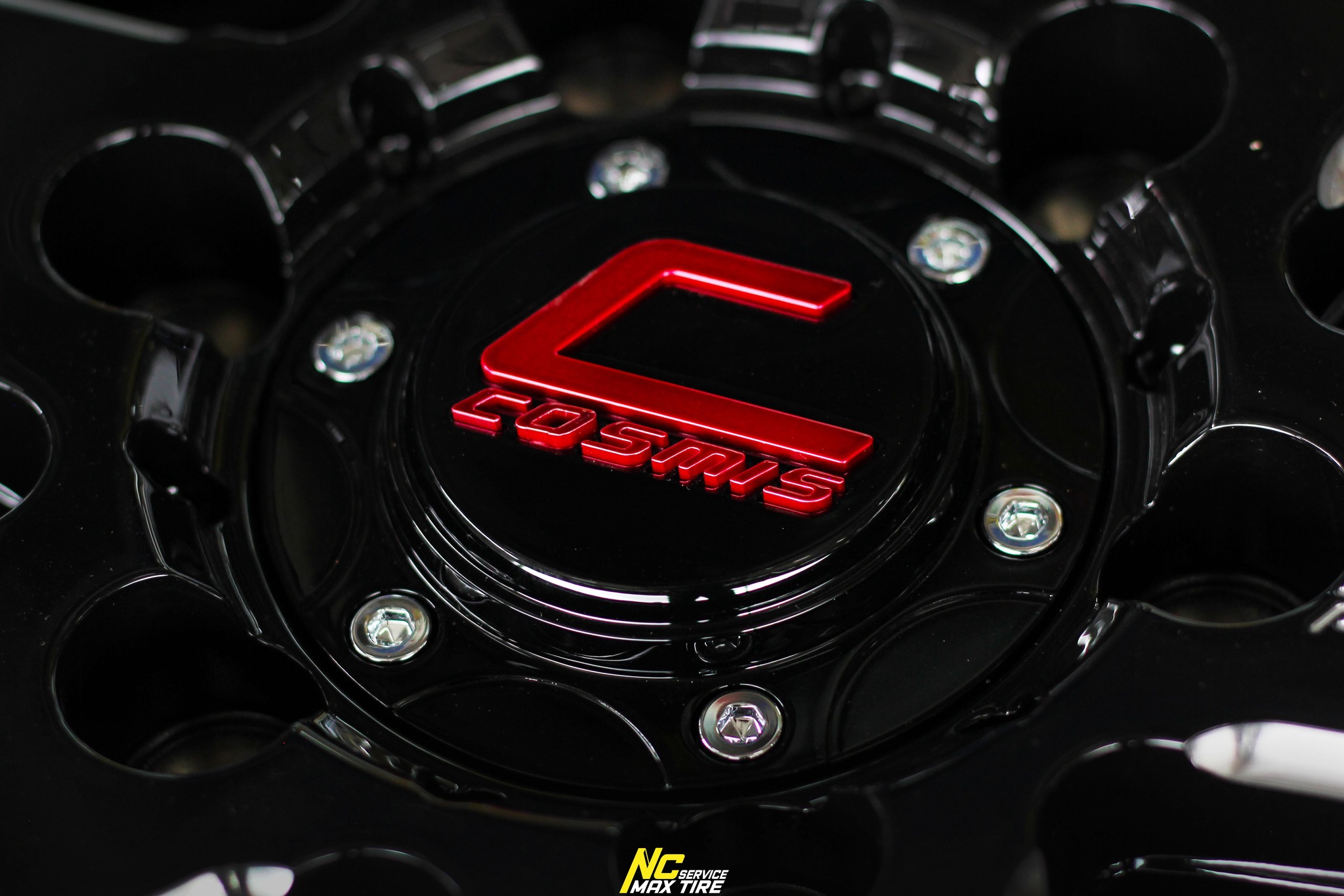 ล้อแม็กขอบ18 / Cosmis : Type-R Revolution / 18x8.5 6H139.7 ET22 / ล้อแม็กสีดำCNCข้างก้านCNCตัวหนังสือ / ล้อแม็กสำหรับรถกระบะ / NCล้อแม็ก