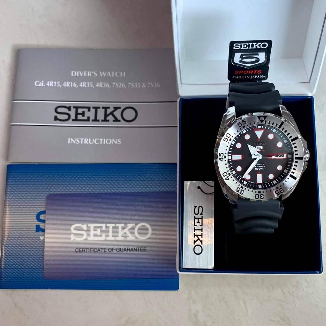 SEIKO 5SPORTS 100 M BABY MONSTER DRACULA SRP601J1 MADE IN JAPAN ตัวrare item