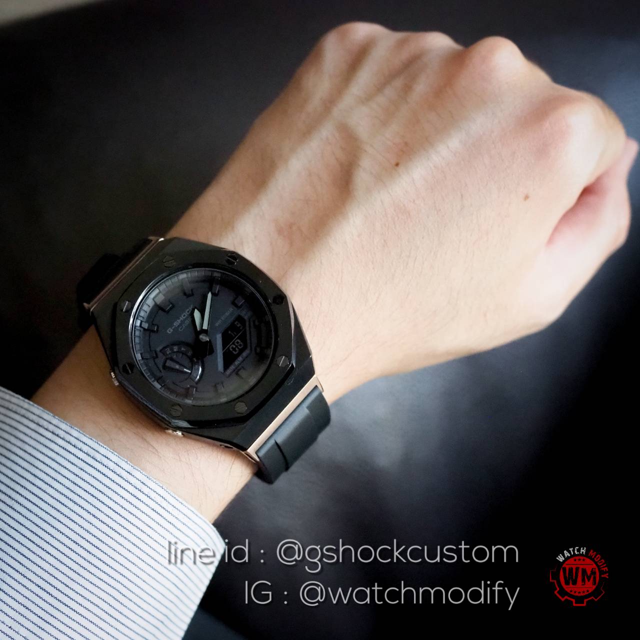 Casioak GA-2100-1A1 AP Metal สาย Sport Rubber Butterfly