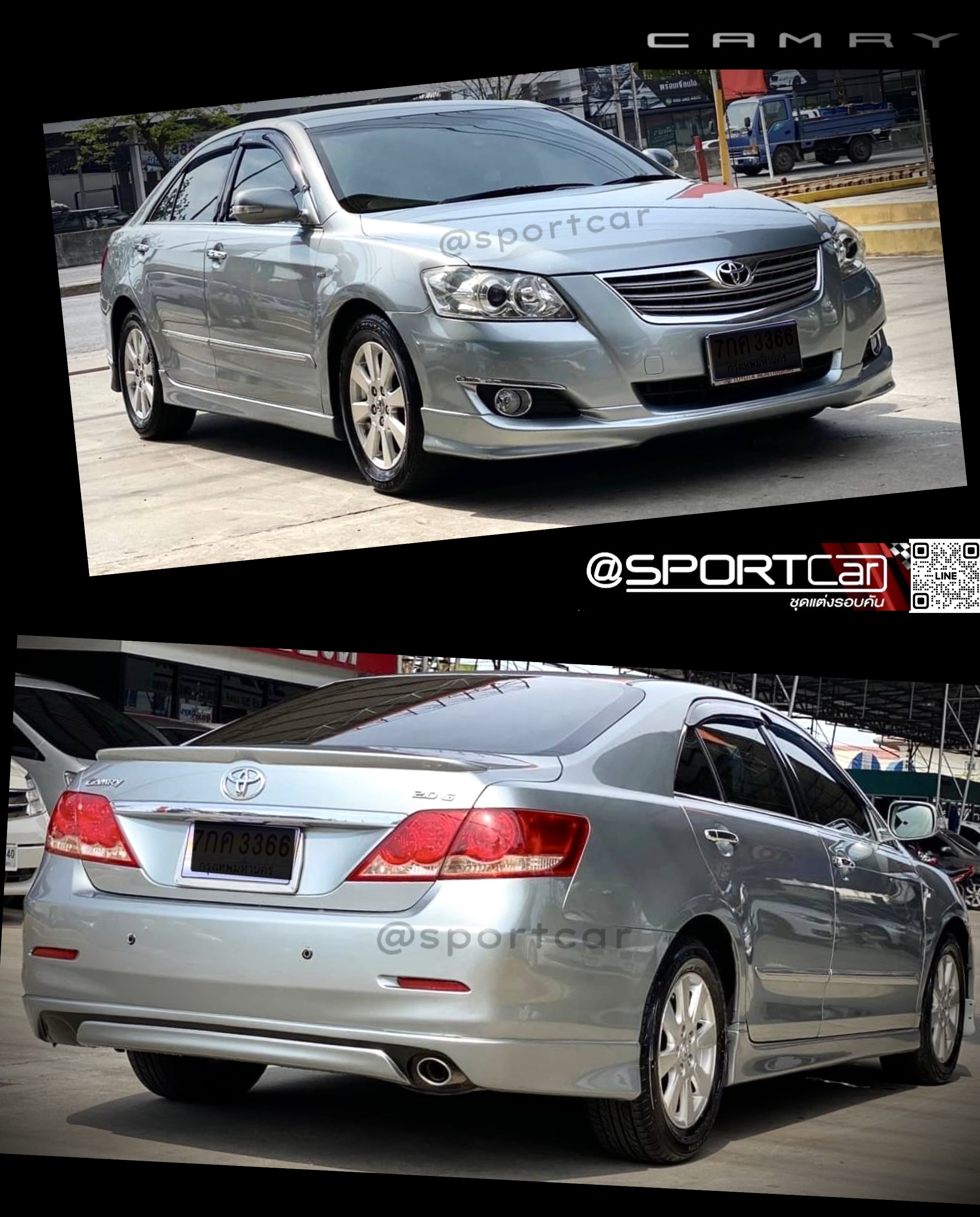 ชุดแต่ง Camry 2007 2008 2009 ทรงOEM สเกิร์ตรอบคัน Camry, Toyota Camry แต่งสวย, ชุดแต่งรอบคัน Camry