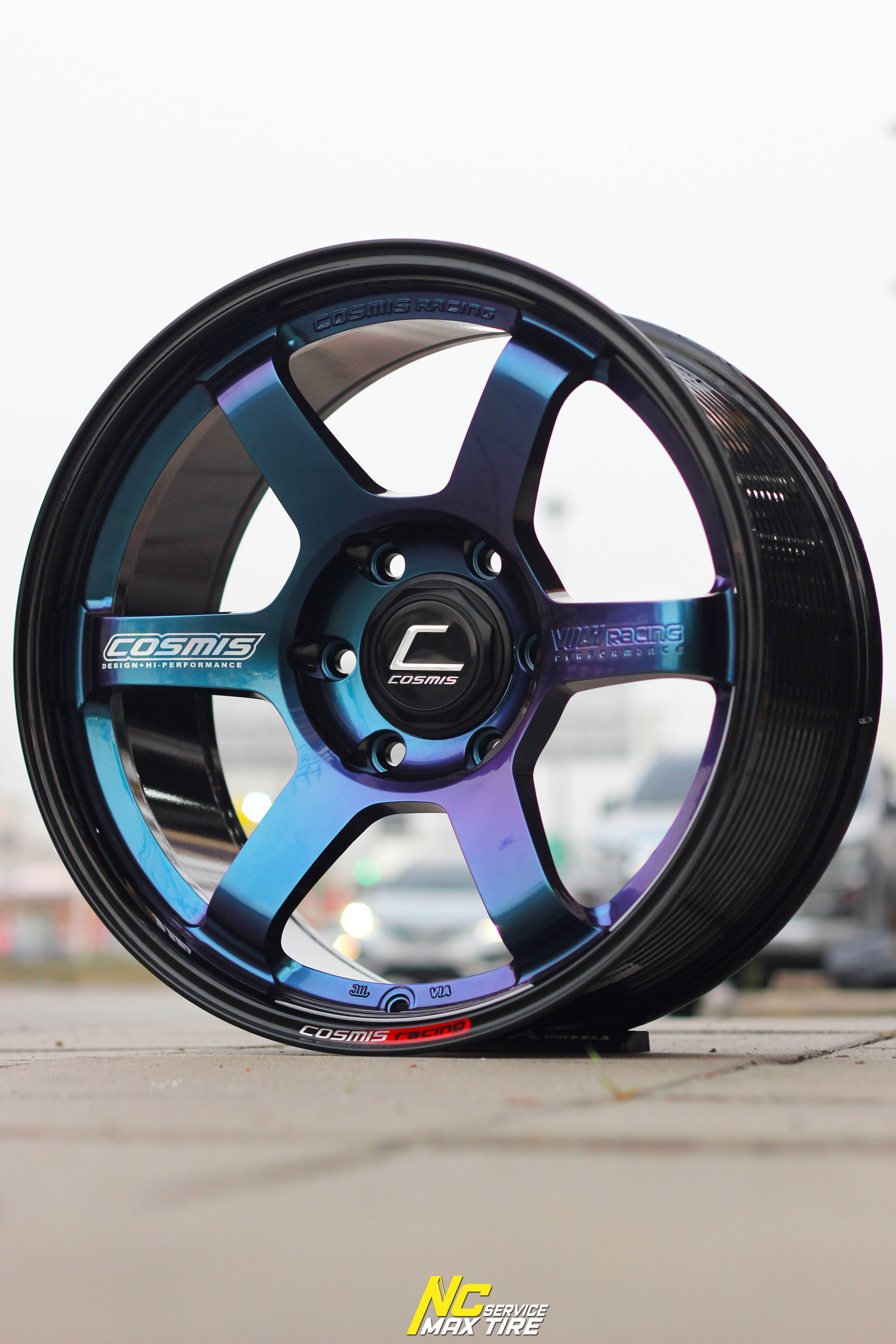 ล้อแม็กสวยๆ / ล้อแม็กขอบ18 / Cosmis / RG-06SR / ล้อแม็กสีพิเศษ / 18x9.0 6H139.7 ET0 / Custom Color / Power Blue / ล้อแม็กสำหรับรถกระบะตัวสูง / SUV / PPV