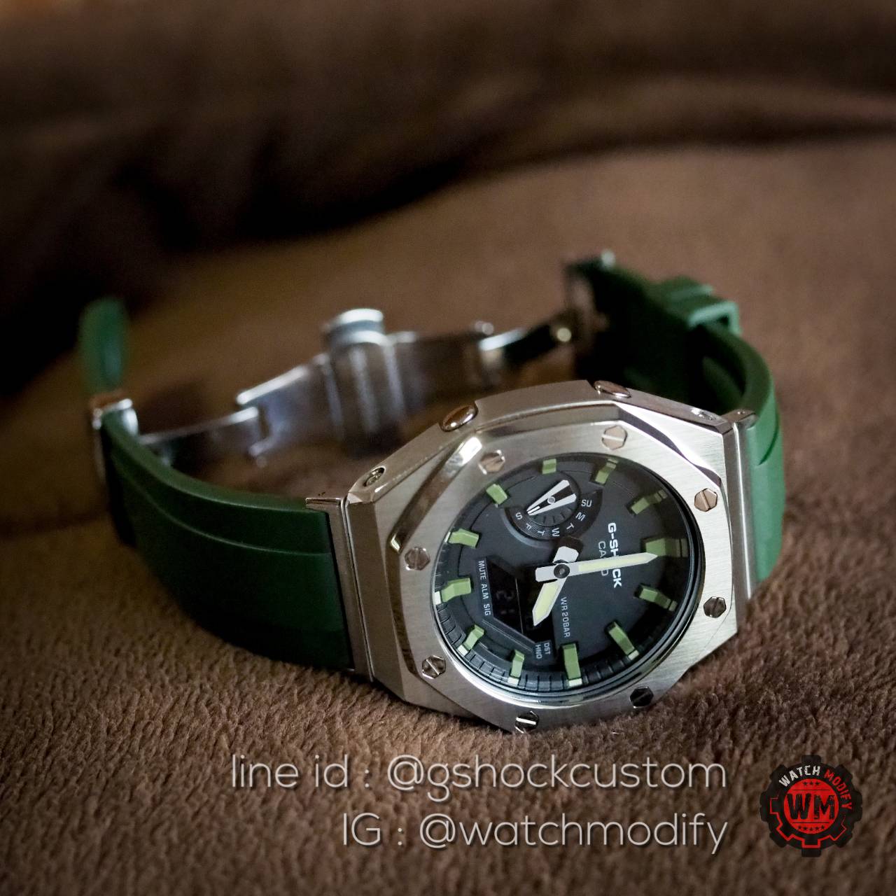 G-Shock Casioak AP Camo Green Rubber ของแท้ ประกันศูนย์
