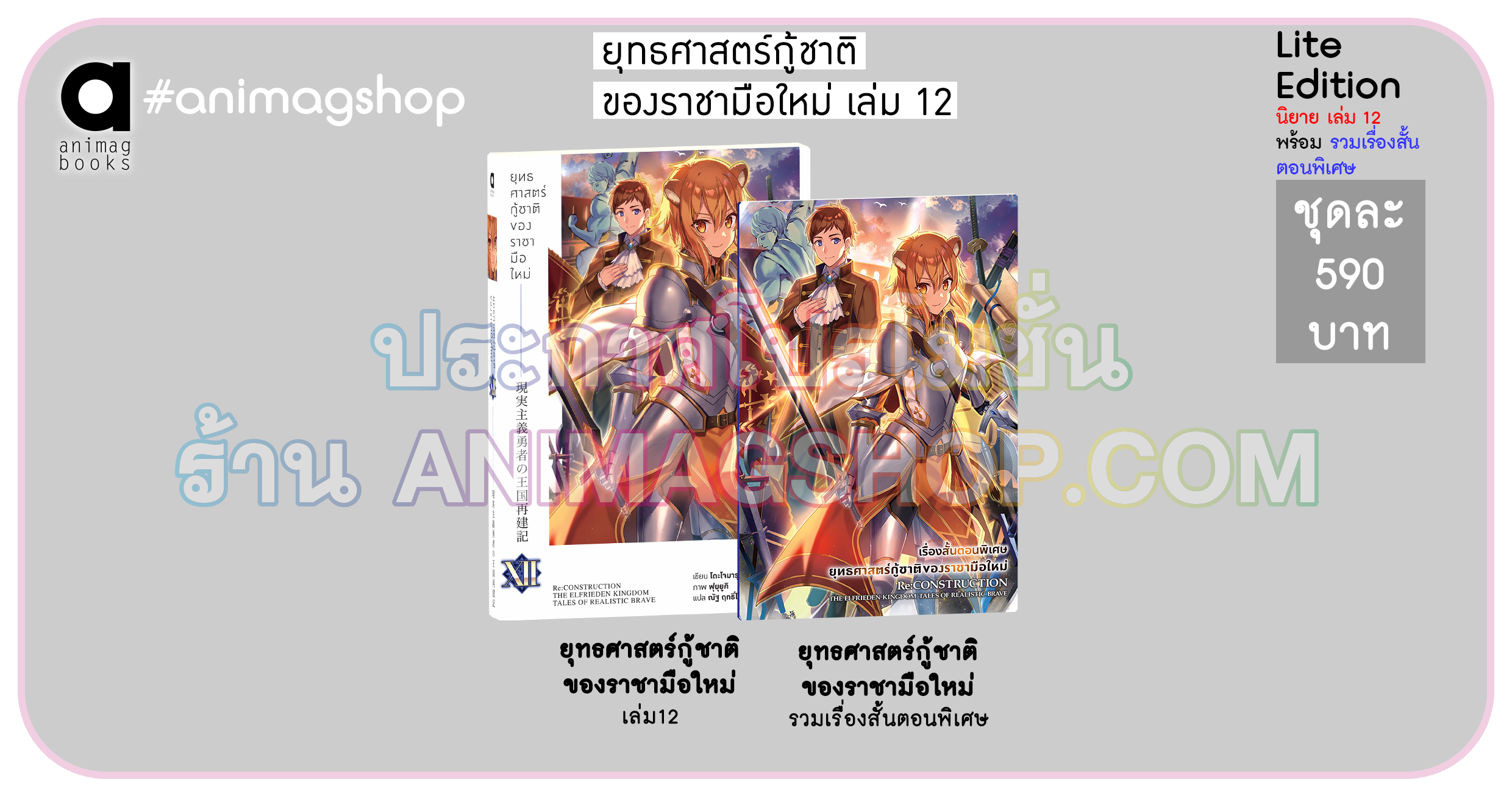 Animag ยุทธศาสตร์กู้ชาติของราชามือใหม่ NOVEL เล่ม 12 Lite Edition