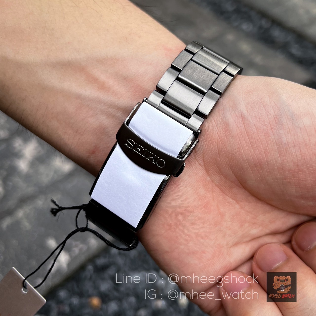 Seiko สแตนเลสรมดำ Automatic PVD Black รุ่นSRPD65K1