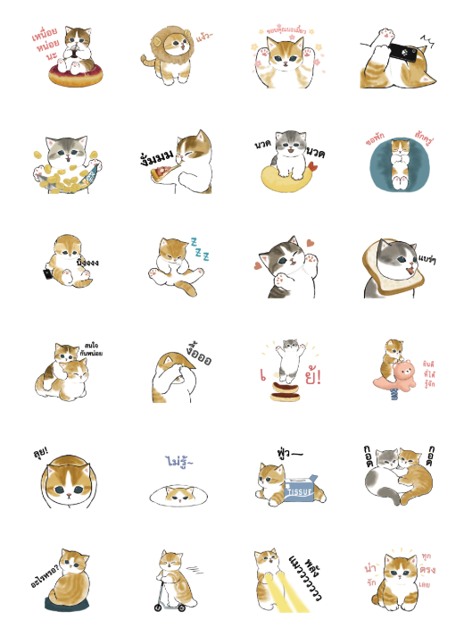 ขายสติกเกอร์ไลน์ Loose Kitten! Animation