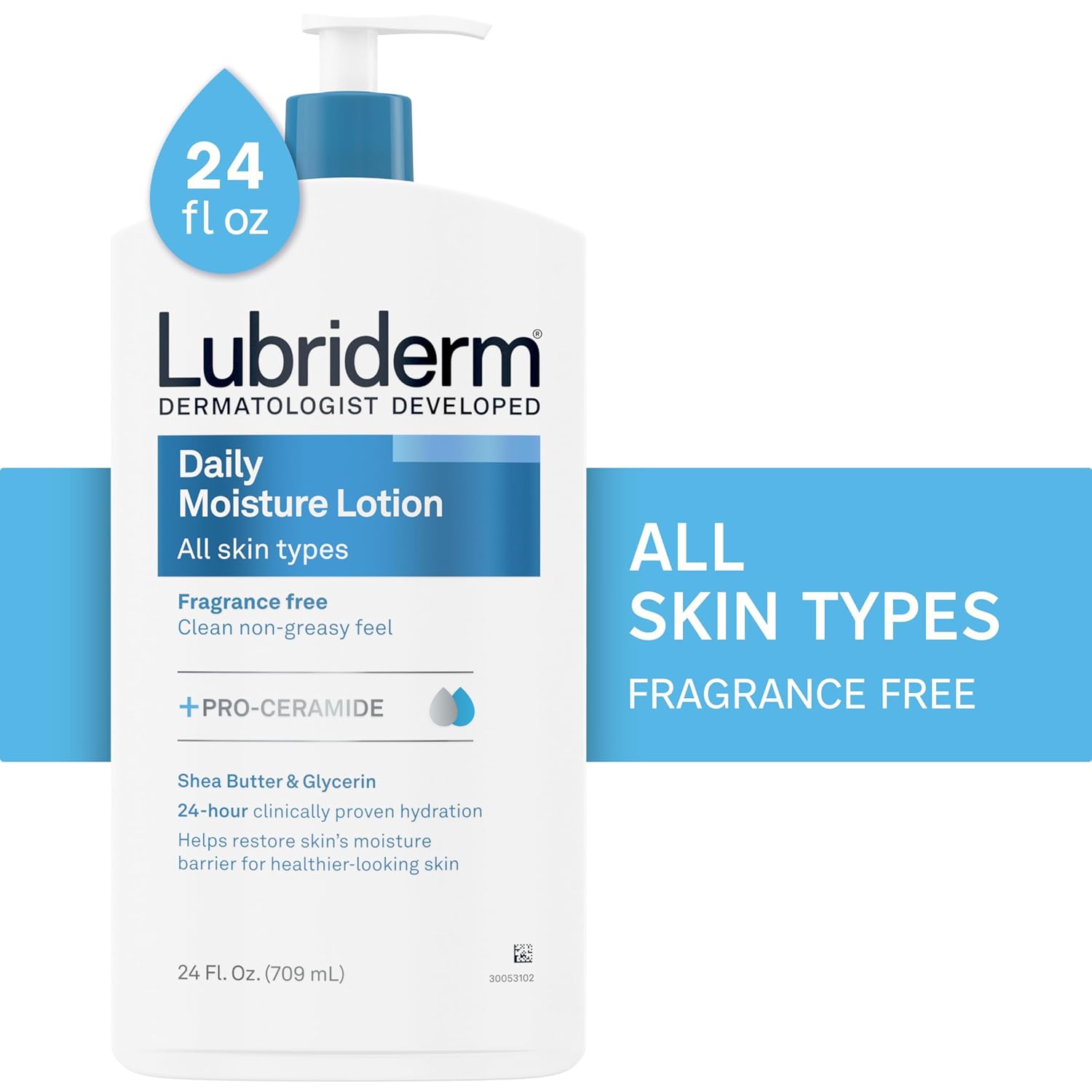 Lubriderm Daily Moisture Lotion All Skin Types โลชั่นทาผิวสำหรับผิวธรรมดาถึงผิวแห้ง