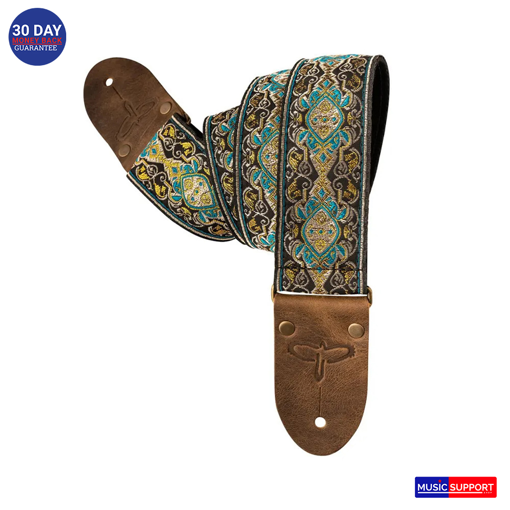 สายสะพายกีตาร์ PRS GUITAR STRAP 2 RETRO DLX JACQ-TEAL