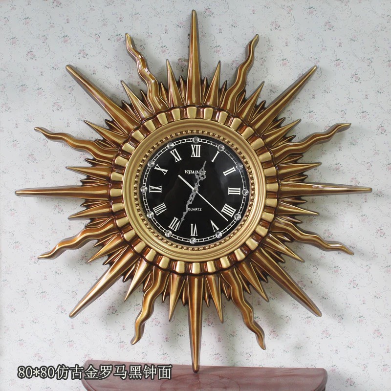 CT025C007 INTERY นาฬิกาพระอาทิตย์ นาฬิกา นาฬิกาติดผนัง นาฬิกาแต่งห้อง นาฬิกาเสริมดวง นาฬิกาสวย wall clock sun style