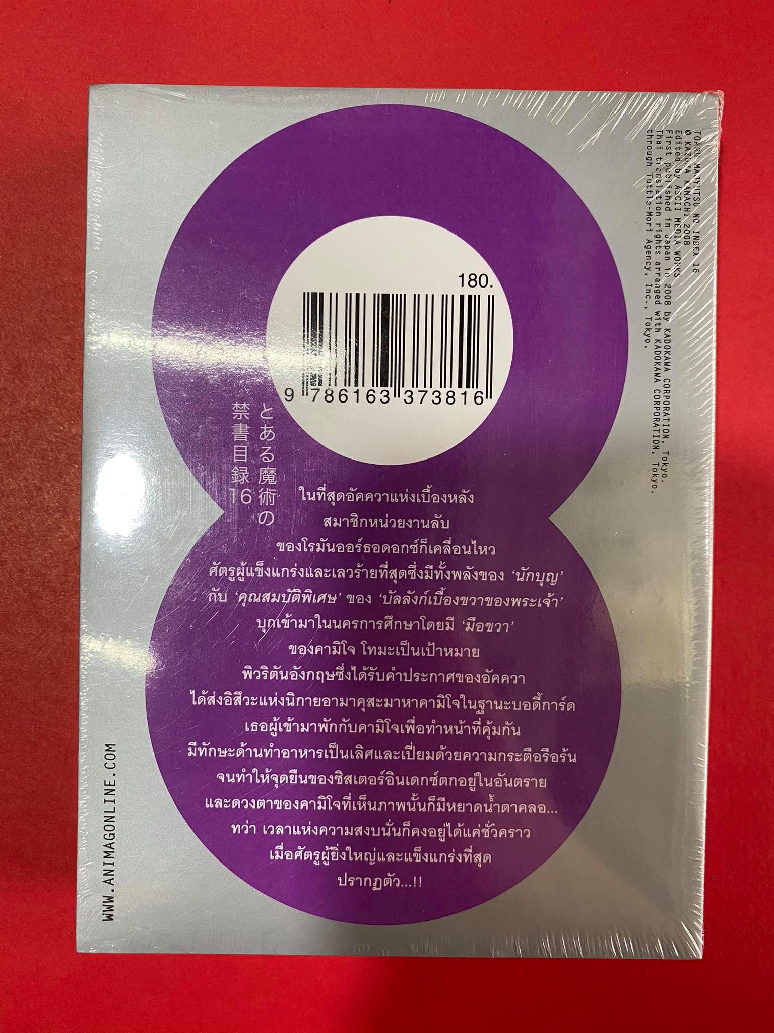 Animag อินเดกซ์ คัมภีร์คาถาต้องห้าม NOVEL เล่ม 16