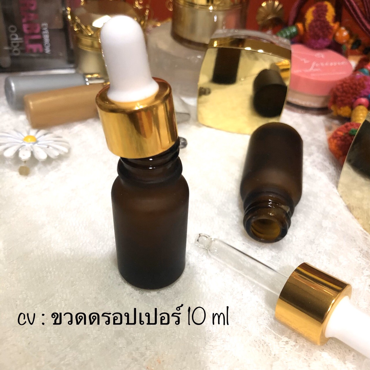 ขายส่ง ปลีก บรรจุภัณฑ์ ขวดแก้ว ขวดดรอปเปอร์ ขนาด 5ml, 10ml, 15ml, 20ml, 30ml,50ml,100ml
