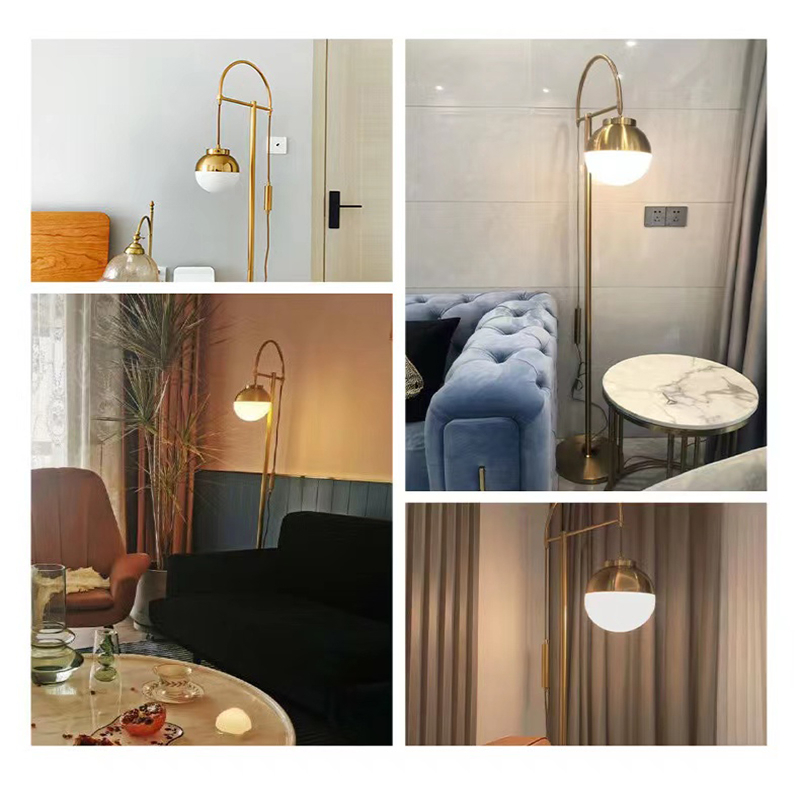 CT168A104 SOTMIA โคมไฟ โคมไฟตั้งพื้น โคมไฟสีทอง โคมไฟโมเดิร์น