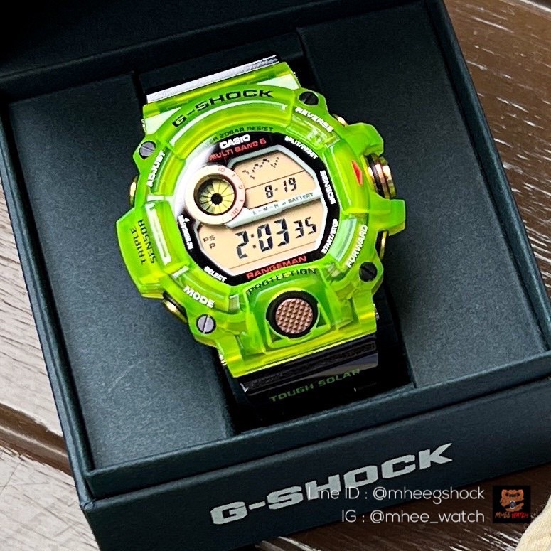 G-SHOCK Rangeman Solar Limited Love The Sea And The Earth 2021 Green Jelly Japan Set GW-9407KJ-3JR