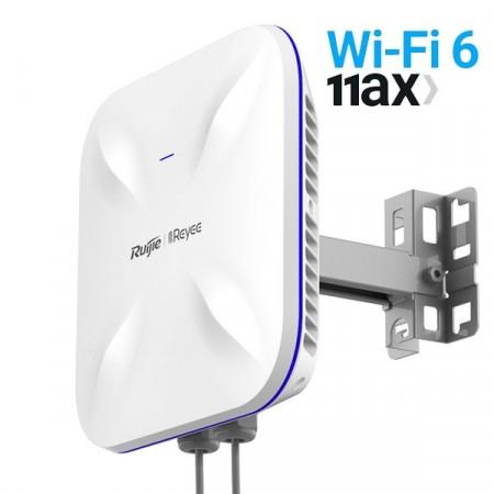 Reyee RG-RAP6260(G) AX1800 Wi-Fi 6 Dual Band Gigabit Outdoor Access Point, Support PoE in + 1 x SFP GE Port, IP68 Waterproof Protection, Ruijie Cloud app management