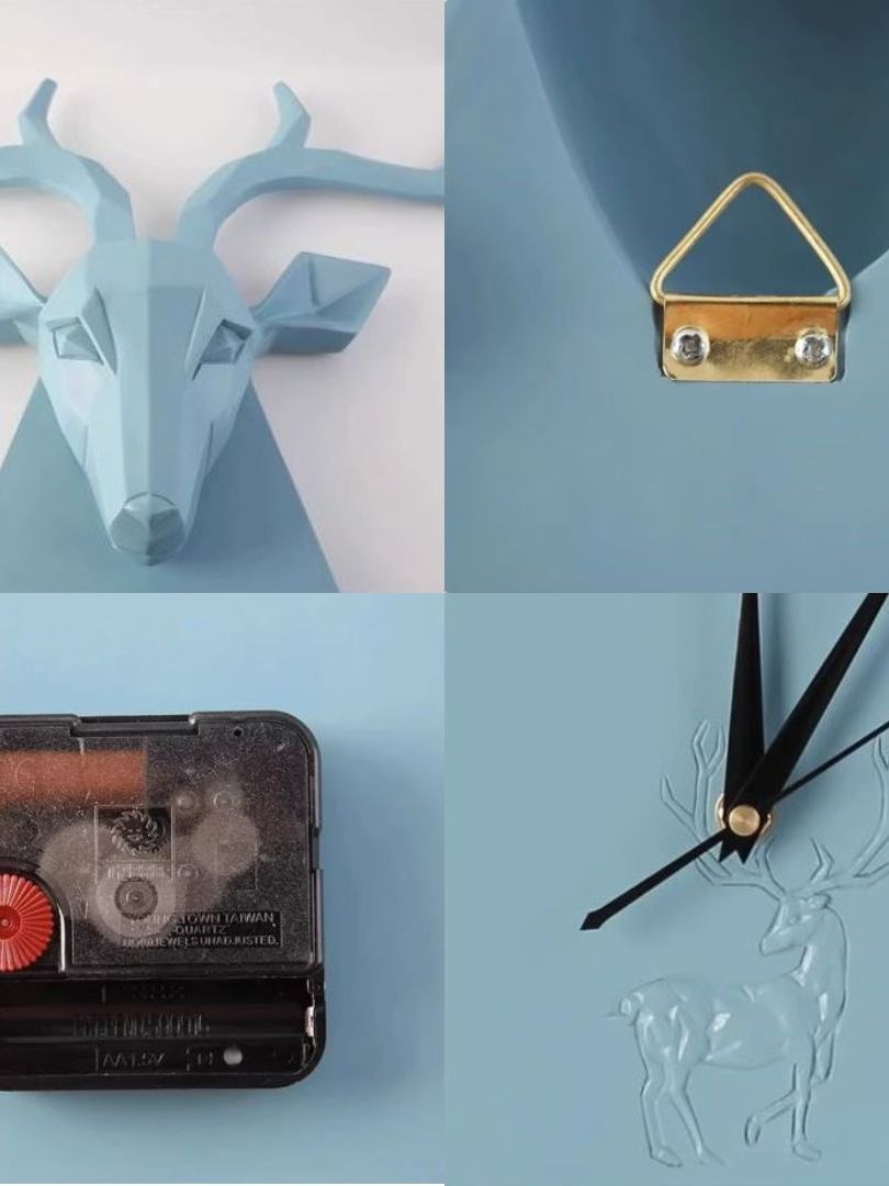 CT222C061 INTERY นาฬิกากวาง Wall Clock Art นาฬิกาติดผนัง ไฟติดผนัง