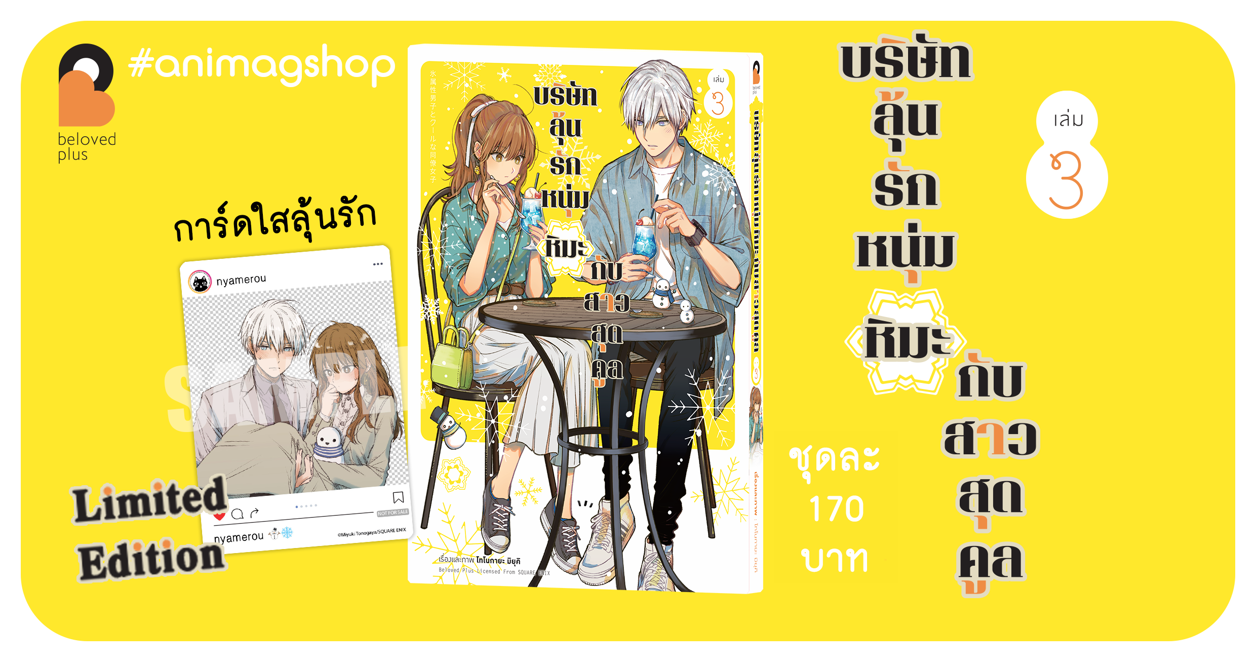 Animag บริษัทลุ้นรัก หนุ่มหิมะกับสาวสุดคูล COMIC เล่ม 3 Limited Edition
