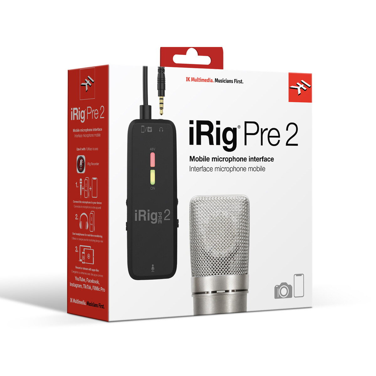 IK Multimedia iRig Pre 2 Mobile Microphone Interface