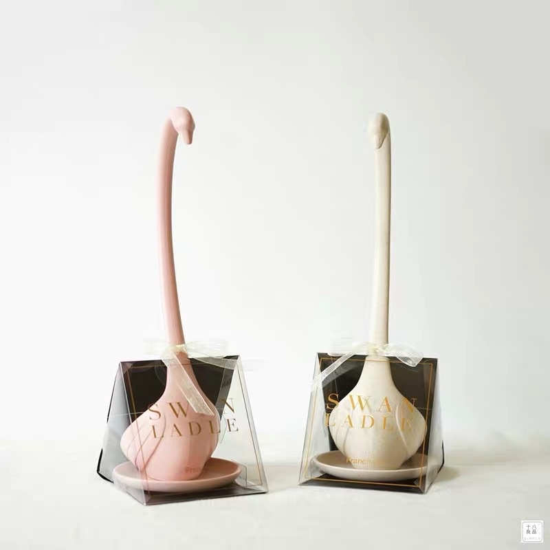 CT079D026 YAMMY ช้อนซุป ห่าน ช้อนซุปด้ามยาว ช้อนซุปพลาสติก goose soup spoon เครื่องครัว ช้อนแกง ช้อนแกงด้ามยาว