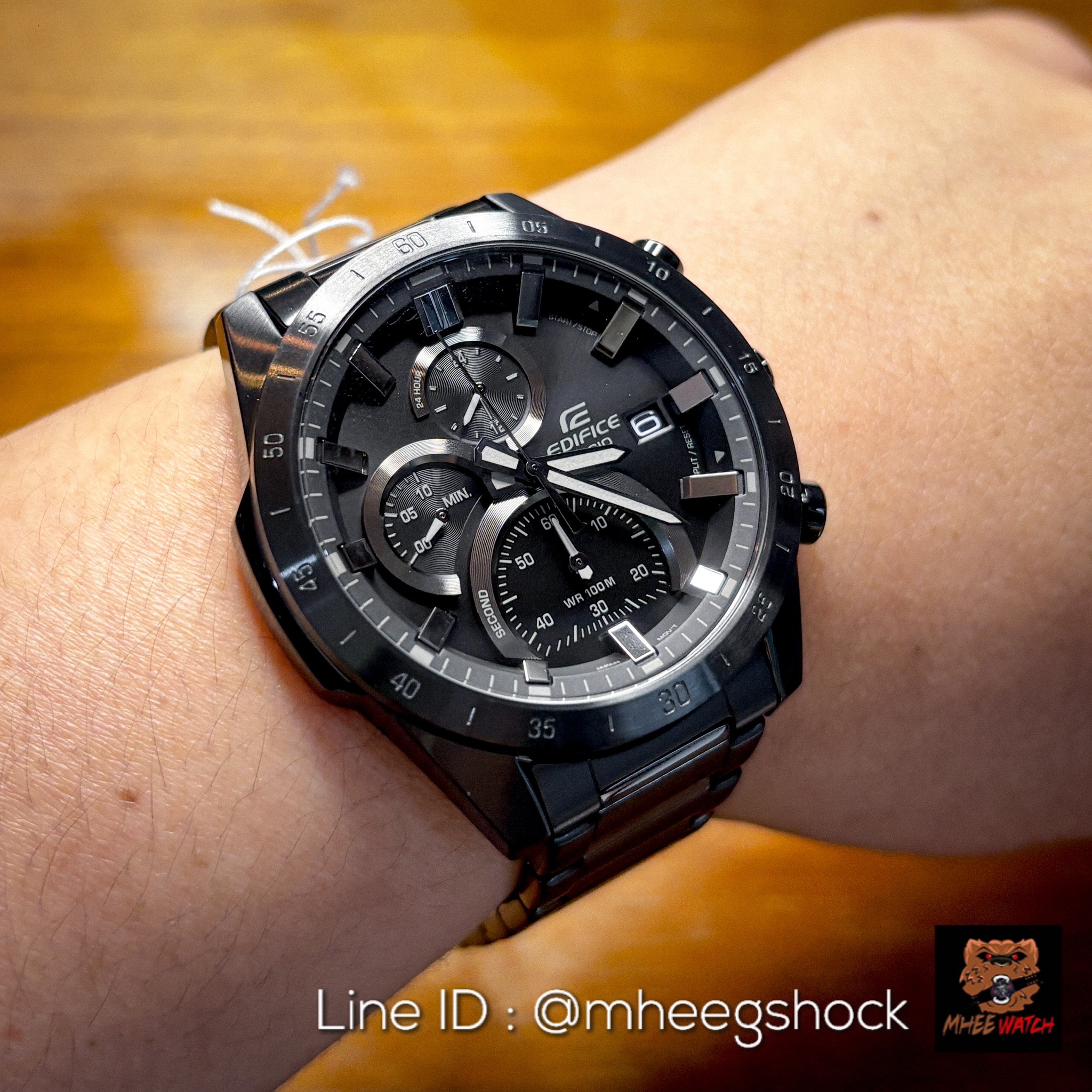 Casio Edifice Chrono PVD Black Stainless Very Rare item