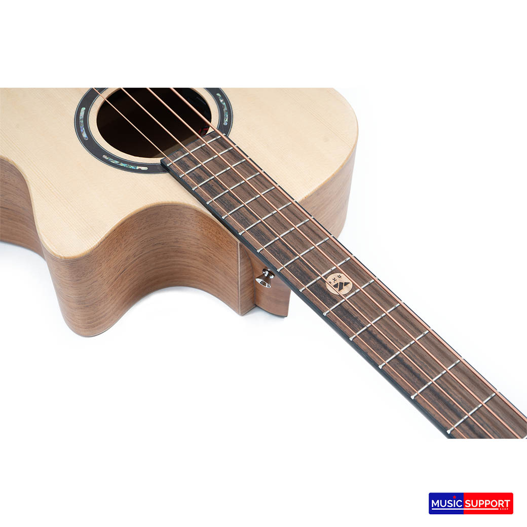 Kazuki Acoustic Electric Bass เบสโปร่งไฟฟ้า Top Solid รุ่น SOUL ABASS + กระเป๋า