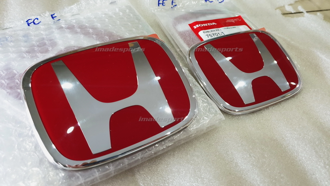 Logo Honda แดง Type R แท้ หน้าและหลัง