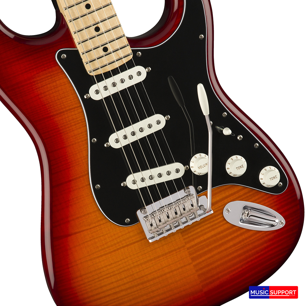 กีตาร์ไฟฟ้า Fender Player Stratocaster® Plus Top MN - Aged Cherry Burst
