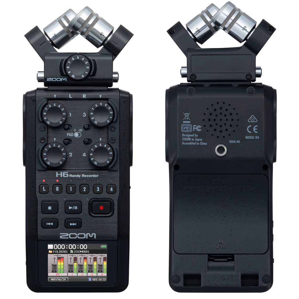 เครื่องบันทึกเสียง ZOOM H6 Black Edition Handy Recorder
