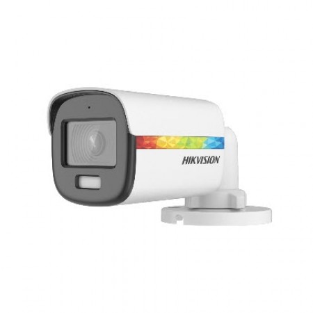 HIKVISION DS-2CE10DF8T-FSLN Mini Bullet 2MP Camera ColorVu, 2.8 mm, 3.6 mm fixed focal lens. 2 MP high performance CMOS, 1920 × 1080 resolution 24/7 color imaging with F1.0 aperture. White Light Range 20M, Sharp image display. Built-in mic. High quality